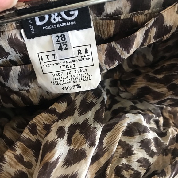 Dolce  & Gabbana leopard 100% seta silk US 28 (6) - Picture 5 of 5